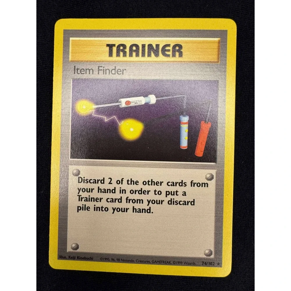 1999 pokemon trainer cards Bill Discard 2 other cards from your hand in order to put a Trainer card from your discard pile into your hand. Pokemon Base Set Rare Item